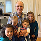 Photo of Thomas A. Pursley III ’66 with his grand nieces and nephews Leah, Levi, Logan, and Sophia Glickman. Link to his story.