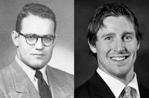 Photos of Charles H. Harff ’51 (left) and David McIntyre ’10