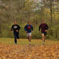 Students running. Links to Harry H. Lang Jr. ’48 story